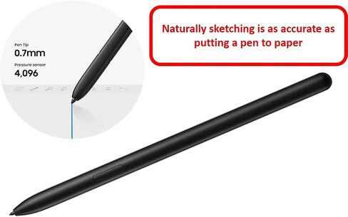 لقلم Galaxy Tab S9 Stylus (مع بلوتوث) بديل لجهاز Samsung Galaxy Tab S9 Ultra/Tab S9 Plus/Tab S9 جميع إصدارات قلم اللمس S Pen (أسود) in Kuwait