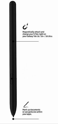 لقلم Galaxy Tab S9 Stylus (مع بلوتوث) بديل لجهاز Samsung Galaxy Tab S9 Ultra/Tab S9 Plus/Tab S9 جميع إصدارات قلم اللمس S Pen (أسود) in Kuwait