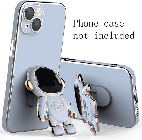 Astronaut Phone Ring Holder Finger Kickstand, ABS Electroplate Phone Back Grip Astronaut Phone Hidden Stand Compatible with iPhone 13 Pro Max/13 Pro/12 Pro Max/11 Most Smartphones (Blue+Green 2) in Saudi Arabia
