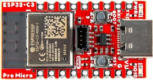 SparkFun Pro Micro - ESP32-C3، RISC-V أحادي النواة مع 400 كيلو بايت من SRAM، قدرات لاسلكية وسريعة، جهد التشغيل: 3.0 فولت - 3.6 فولت، الأبعاد: 1.3 بوصة. × 0.7 بوصة in Saudi Arabia