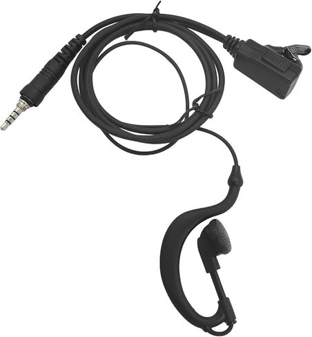 G Shape Earpiece Walkie Talkie Ear Piece Mic Ham Radio Headset Microphone for Yaesu Vertex Standard Horizon hx 400 hx210 hx380 ft 70d ft-3dr ft5 ft4x vx6 ft-65 ft 70 d evx s24 evx-s24 vx-6r in Saudi Arabia