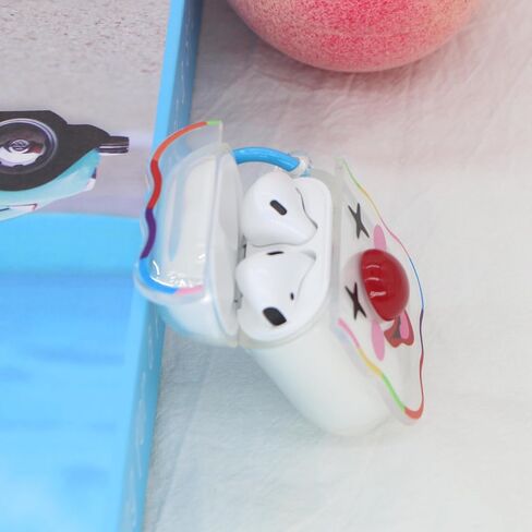 Clown Clear Headphone Case Compatible with AirPods 2nd 1st Generation in Saudi Arabia