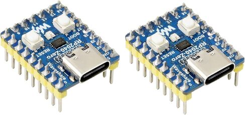 waveshare 2 Pack RP2040-Zero Mini Board High-Performance Pico-Like MCU Board Based on Raspberry Pi Microcontroller Chip RP2040,USB-C Connector,Low-Cost, Support C/C++,MicroPython in Saudi Arabia