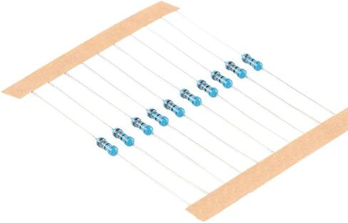مجموعة مقاومات مكونة من 1150 قطعة - تشكيلة مقاومات أغشية معدنية دقيقة 1/4 وات 1% للإلكترونيات التي تصنعها بنفسك، مجموعة متنوعة من مجموعة 12-180 أوم in Kuwait