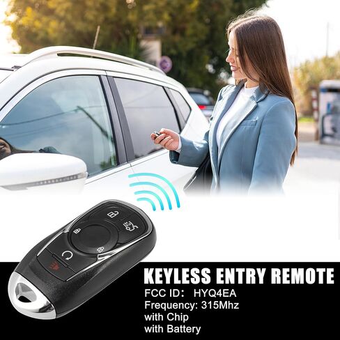 جهاز تحكم عن بعد للدخول بدون مفتاح لسيارة Buick LaCrosse 2017 2018 2019 315Mhz HYQ4EA 5 أزرار قابلة لإعادة الاستخدام | التحكم في استبدال مفتاح السيارة فوب 1 قطعة in Kuwait