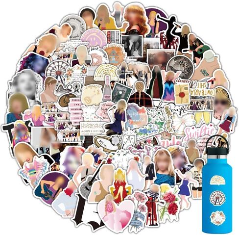 102Pcs Music Stickers Decals Merch，Aesthetic Vinyl Star Idol Stickers and Decals,Aesthetic Stickers,Waterproof Decals for Laptop，Computer，Phone Case,Guitar，Gifts for Adults Teens. in Kuwait
