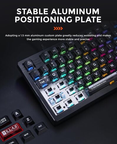DAREU EK75RT Hall Effect Rapid Trigger Magnetic Switch Mechanical Gaming Keyboard - Adjustable Actuation - 75% Layout Tenkeyless Magnetic Sensing RGB with Knob in Saudi Arabia