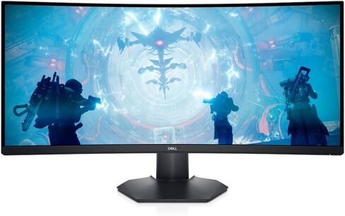 Dell S3422DWG 34 inch WQHD (3440x1440) 21:9 1800R Curved Gaming Monitor, 144Hz, VA, 1ms MPRT, AMD FreeSync Premium Pro, HDR 400, DisplayPort, 2X HDMI, 5X USB in Saudi Arabia