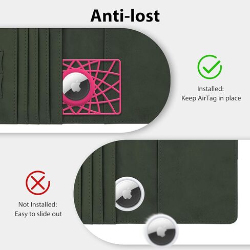 WALNEW AirTag Wallet Holder 2 Pack, Ultra Slim Thin Credit Card Size Case for Air Tags, 0.1 inch Thickness Airtag Holder for Purse, Backpack, Clutch Bag, Handbag in Saudi Arabia