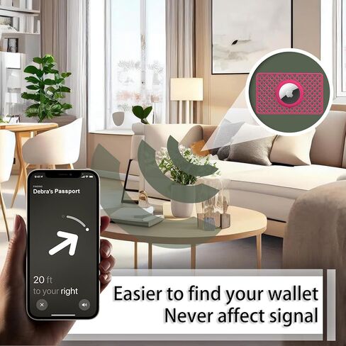 WALNEW AirTag Wallet Holder 2 Pack, Ultra Slim Thin Credit Card Size Case for Air Tags, 0.1 inch Thickness Airtag Holder for Purse, Backpack, Clutch Bag, Handbag in Saudi Arabia