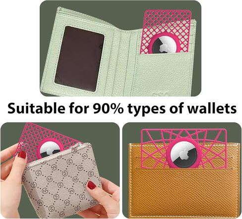 WALNEW AirTag Wallet Holder 2 Pack, Ultra Slim Thin Credit Card Size Case for Air Tags, 0.1 inch Thickness Airtag Holder for Purse, Backpack, Clutch Bag, Handbag in Saudi Arabia