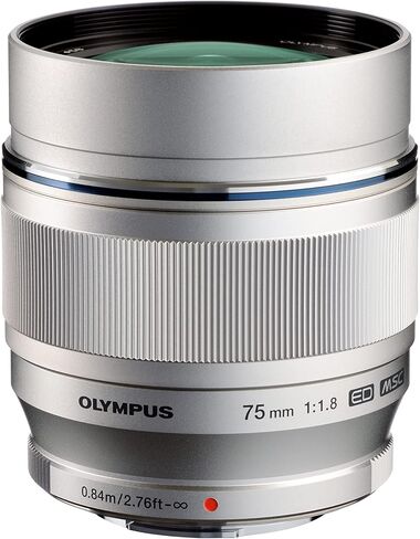 OM SYSTEM OLYMPUS M.ZUIKO DIGITAL ED 75mm f1.8 (Black) Lens for Olympus and Panasonic Micro 4/3 Cameras - International Version (No Warranty) in Saudi Arabia