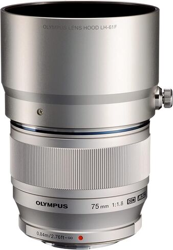 OM SYSTEM OLYMPUS M.ZUIKO DIGITAL ED 75mm f1.8 (Black) Lens for Olympus and Panasonic Micro 4/3 Cameras - International Version (No Warranty) in Saudi Arabia