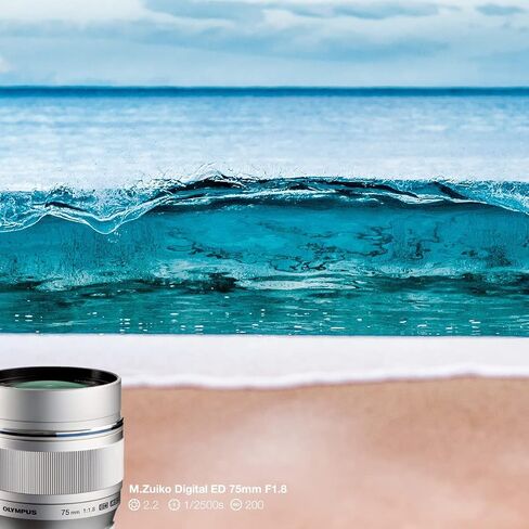 OM SYSTEM OLYMPUS M.ZUIKO DIGITAL ED 75mm f1.8 (Black) Lens for Olympus and Panasonic Micro 4/3 Cameras - International Version (No Warranty) in Saudi Arabia