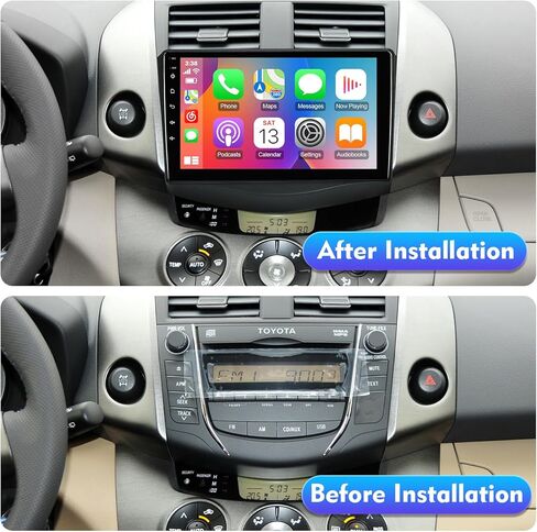 ستيريو سيارة 2+32G 9 بوصة Android 12 لسيارة Toyota RAV4 2006-2012 IPS شاشة لمس راديو السيارة مع WiFi 6 Carplay & Android Auto Support Backup Camera GPS FM Navi Bluetooth 5.4 SWC in Kuwait