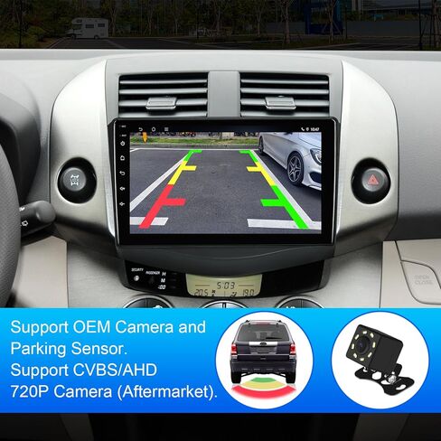 ستيريو سيارة 2+32G 9 بوصة Android 12 لسيارة Toyota RAV4 2006-2012 IPS شاشة لمس راديو السيارة مع WiFi 6 Carplay & Android Auto Support Backup Camera GPS FM Navi Bluetooth 5.4 SWC in Kuwait