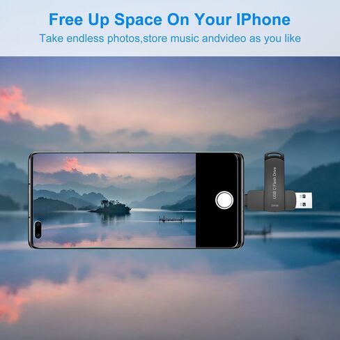 محرك فلاش USB سعة 64 جيجابايت للهاتف Photo Stick Thumb Drive BEIMI Memory Stick وحدة تخزين خارجية متوافقة مع لوحة الهاتف Pro Android USB C والكمبيوتر فضي DTY 64G in Kuwait