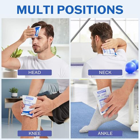 عبوات ثلج ناعمة باردة وساخنة قابلة لإعادة الاستخدام (عبوة من قطعتين) حل علاجي كبير لحزمة ثلج هلامية للإصابات، عبوات باردة لتخفيف الآلام | عبوات ثلج للإصابات قابلة لإعادة الاستخدام | 10 بوصة طول و5.5 بوصة عرض in Kuwait