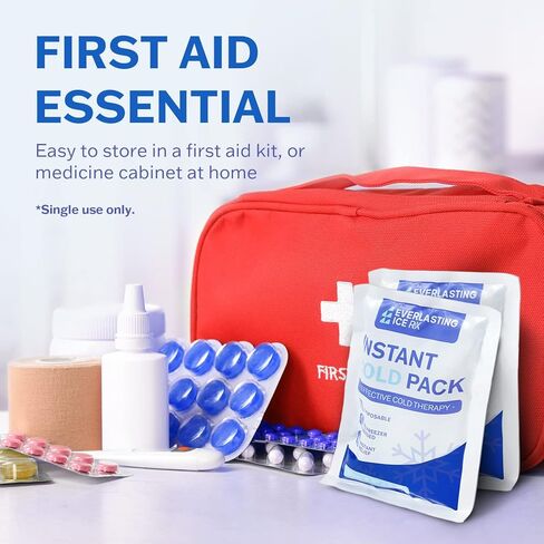 عبوات ثلج ناعمة باردة وساخنة قابلة لإعادة الاستخدام (عبوة من قطعتين) حل علاجي كبير لحزمة ثلج هلامية للإصابات، عبوات باردة لتخفيف الآلام | عبوات ثلج للإصابات قابلة لإعادة الاستخدام | 10 بوصة طول و5.5 بوصة عرض in Kuwait