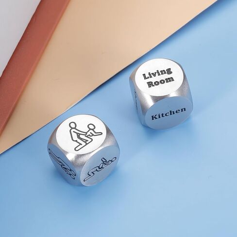 KINMES 2 PCS Funny Date Night Dice Valentines Day Gifts for Him Her Naughty Decision Dice for Boyfriend Girlfriend Men Women Gag Game Dice Gifts for Adults Party Wedding Anniversary Birthday in Saudi Arabia