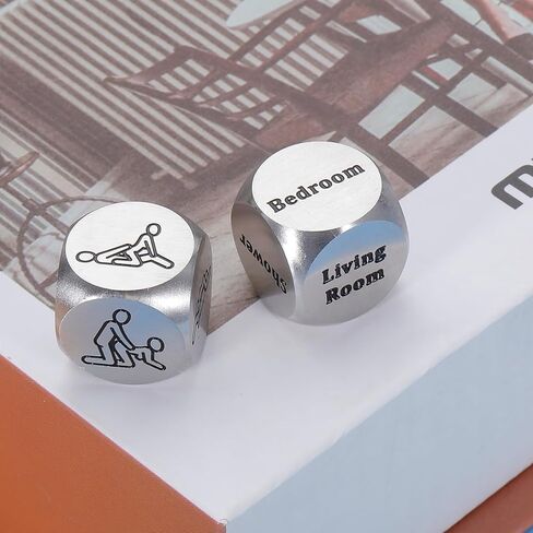 KINMES 2 PCS Funny Date Night Dice Valentines Day Gifts for Him Her Naughty Decision Dice for Boyfriend Girlfriend Men Women Gag Game Dice Gifts for Adults Party Wedding Anniversary Birthday in Saudi Arabia