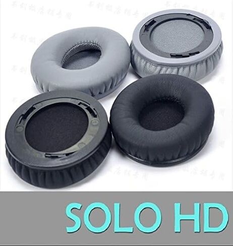 Replacement Earpads Cushion Cover Compatible with Beats Solo 1.0 / Solo HD Wired Headphone Black in Saudi Arabia