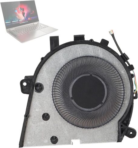 Gugxiom 4 Pin CPU Cooling Fan، مروحة بديلة احترافية سريعة تبديد الحرارة للكمبيوتر المحمول، مروحة تبريد للكمبيوتر المحمول Lenovo Yoga C740 14IML in Saudi Arabia