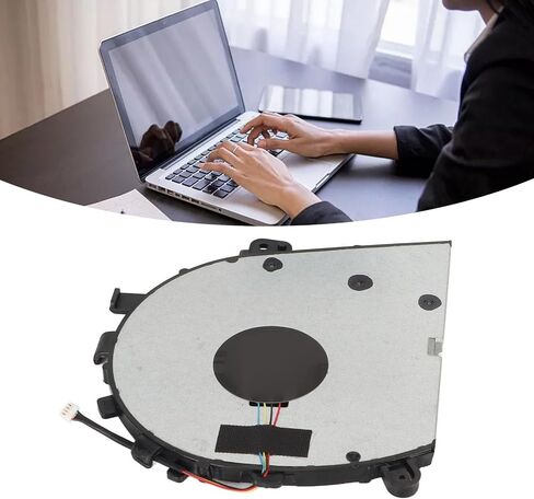 Gugxiom 4 Pin CPU Cooling Fan، مروحة بديلة احترافية سريعة تبديد الحرارة للكمبيوتر المحمول، مروحة تبريد للكمبيوتر المحمول Lenovo Yoga C740 14IML in Saudi Arabia