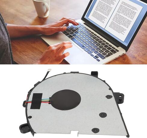 Gugxiom 4 Pin CPU Cooling Fan، مروحة بديلة احترافية سريعة تبديد الحرارة للكمبيوتر المحمول، مروحة تبريد للكمبيوتر المحمول Lenovo Yoga C740 14IML in Saudi Arabia