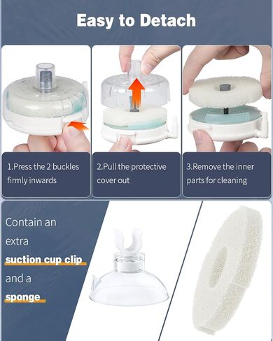 Pawfly Mini Aquarium Sponge Filter, Small Fish Tank Internal Filter with Foam and Air Stone Submersible Bio Sponge Filter for Fish Tanks up to 5 Gallon (Air Pump Not Included) in Saudi Arabia