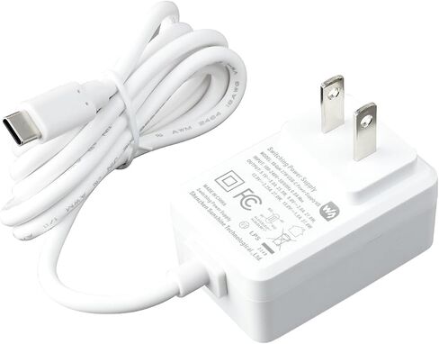 مصدر طاقة USB من النوع C 27 وات لـ Raspberry Pi 5، 5.1V/5A، 9V/3A، 12V/2.25A، 15V/1.8A (توصيل الطاقة) مزود طاقة PD، طول كابل 1.2 متر 18AWG متوافق مع Raspberry Pi 5 (أبيض) ) in Saudi Arabia