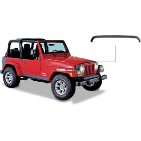 Bushwacker Trail Armor Front Corner Covers | 2-Piece Set, Black, Textured Finish | 14007 | Fits 1997-2006 Jeep Wrangler with Bushwacker's Flat Style, Pocket Style or the original factory flares