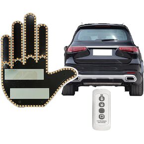 Finger Gesture Light, Funny Led Hand Sign with Remote, Glowgesture for Car Truck - Ideal Gifted Car Accessories, Truck Accessories (FGL-240Z)