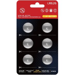 SR626SW Watch Battery Lr626 Battery AG4 377A 377/376 Batteries 1.5v Premium Alkaline Coin Cells for Watch Calculators Toys【5-Year Shelf Life】(6 Count)