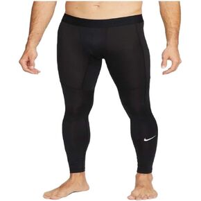 Nike Pro Men's Dri-FIT Fitness Tights (Black/White, FB7952-010) Size Medium