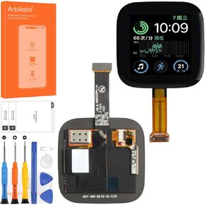 Screen for Fitbit Versa 2 Screen Replacement for Versa 2 Smart Watch LCD Screen FB507 Touch Display Digitizer Assembly Repair Parts(Black No FNC Function)