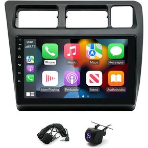 Android 13 Carplay Car Stereo Radio 9Inches GPS Audio Multimedia Receiver Compatible with 1991-1997 Toy-o-ta Corolla LHD Manual AC w/Carplay Auto Navigation AHD Camera, 2+32G