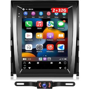 9.7 inch Car Stereo w/Carplay Android Auto for Cadillac Escalade/Sailway SLS 2007-2014 Double Din Android 13 Touch Screen Car Radio Receiver w/WiFi GPS Navigation Bluetooth Camera - 2+32G