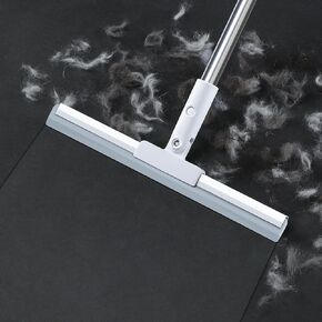 Rubber Squeegee Broom for Floor,62" Long Handle Window Squeegee, Silicone Pet Hair Remover,Magic Broom for Indoor Cleaning,Cleans Glass, Hair, fine dust, Liquids, Suitable for Smooth Floors, Rugs
