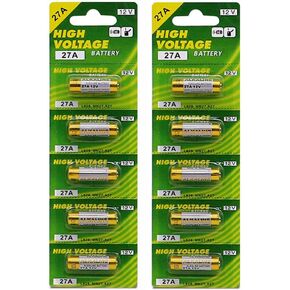 TXY 27A Batteries 12V Alkaline Battery CA22 SNN4176A ALK27A A27BP K27A VR27 R27A Batteries for Toys (10pcs/2Pack)
