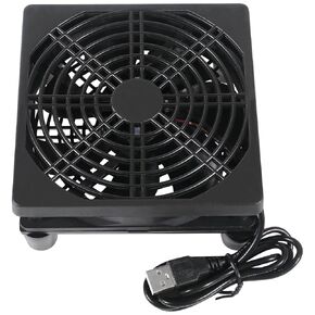 1PACK 120mm x 25mm 5V USB Power 5V Powered Fan with Speed Controller for Router Modem Receiver DVR Xbox TV Box Cooling