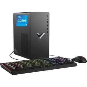HP Victus 15L Gaming Desktop Bundle, 13th Generation Intel Core i5-13400F, 8 GB RAM, 512 GB SSD, NVIDIA GeForce RTX 3050 Graphics, Windows 11 Home, TG02-1020h (2023),Black