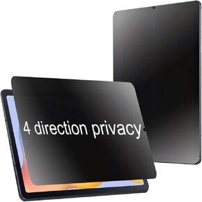 360 Degree Matte Privacy Screen Protector for Samsung Galaxy Tab S6 Lite 2024 2022 2020 Anti-Glare Anti-Spy 4 Sides Anti-Peeping Soft Film 10.4 inch