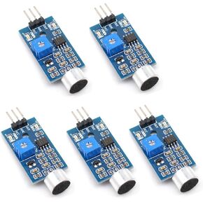 Oiyagai 5pcs High Sensitivity Sound Microphone Sensor Detection Module for Arduino AVR PIC