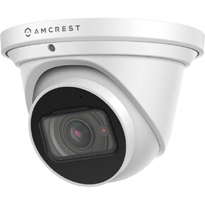 Amcrest 4K Optical Zoom IP Camera, Motorized Lens, 8MP POE Camera Dome, 4X Optical Zoom Security Camera Turret, 2.7mm~12mm Lens, IP67 IK10 Vandal Resistant, Built-in Mic, (IP8M-MT2544EW) (Renewed)