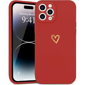 for iPhone 14 Case Cute Slim Shockproof Phone Case with Wireless Charging Support and Protection, Green