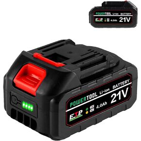4.0Ah Replacement Lithium Battery for 21V Makita Battery Power Tools, Impact Wrench, Pruning Shears, Leaf Blower, etc