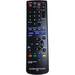 New Panasonic- Replaced Blu-ray Disc DVD Player Remote Ir6 (N2qayb000574 N2qayb000575 N2qayb000883) Fit for Panansonic Dmp-bd75 Dmp-bd755 and All Panasonic Brand Blu-ray DVD Player