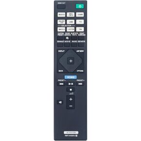 RMT-AA320U Replacement Remote Control Applicable for Sony AV Receiver STR-ZA810ES STR-DN1080 STRZA810ES STRDN1080