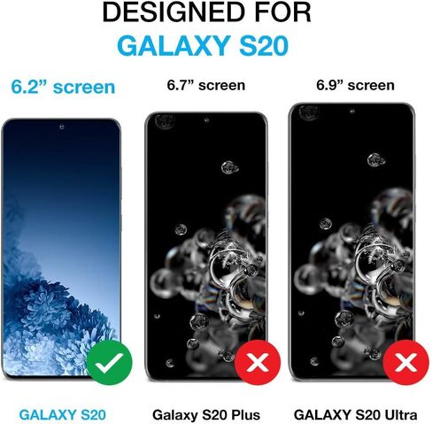 حافظة محفظة Belemay Galaxy S20، حافظة من جلد البقر الطبيعي [RFID Blocking] غطاء قلاب واقٍ مضاد للصدمات، مسند إغلاق مغناطيسي مناسب لهاتف Samsung Galaxy S20 5G (6.2 بوصة)، أزرق in Kuwait